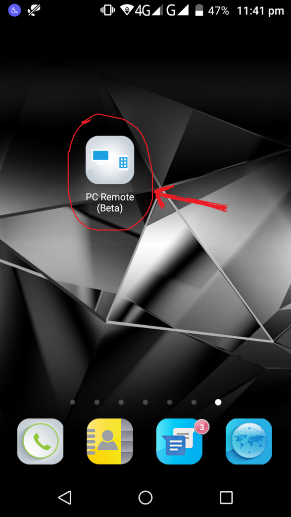 Control your pc from android phone