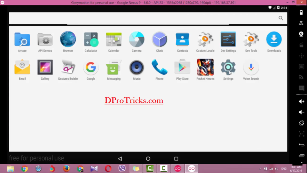 Android emulator