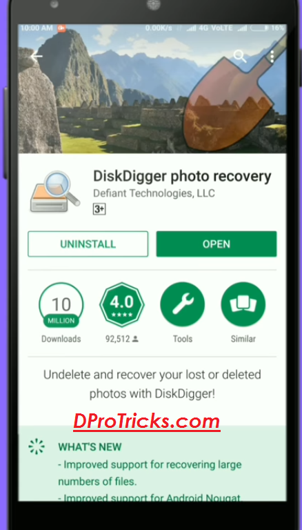 Recover Deleted Photos