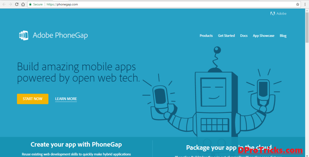 Mobile web app framework