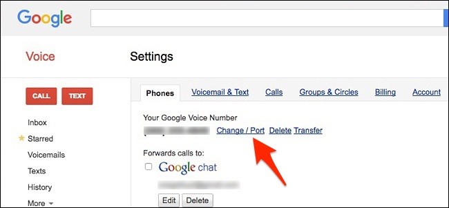 Port Number to Google Voice 4