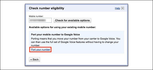 Port Number to Google Voice 7