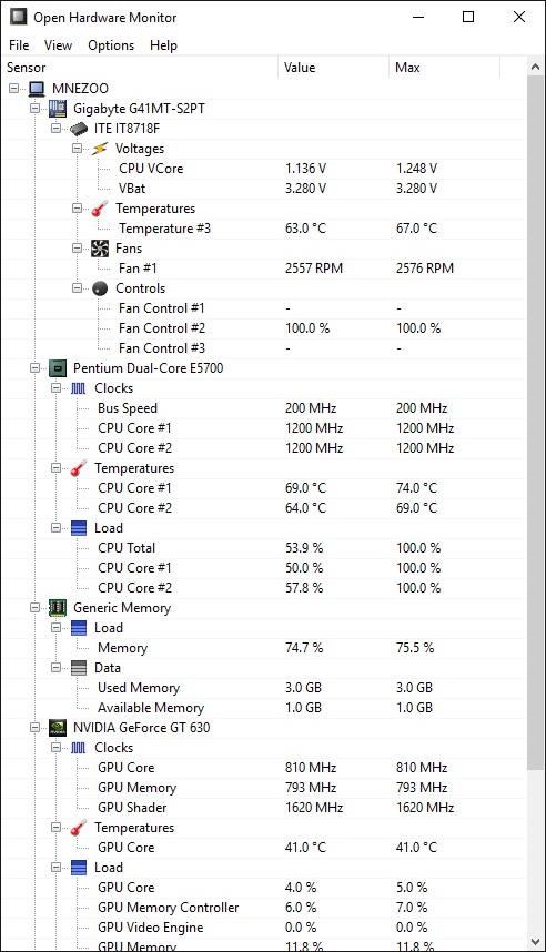 CPU Temp Monitor Windows 10 8