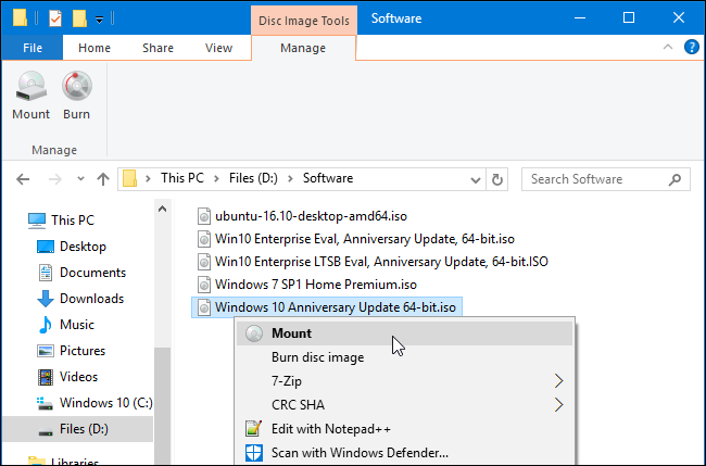 How to Mount an ISO 13