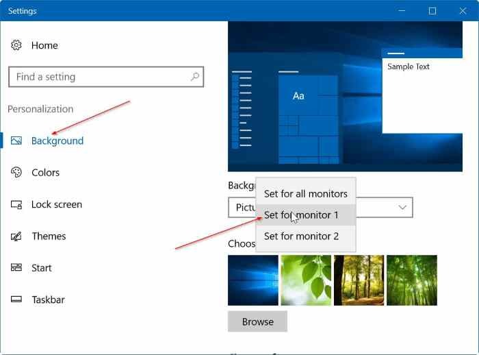 Windows 10 Different Wallpaper on Each Monitor 5