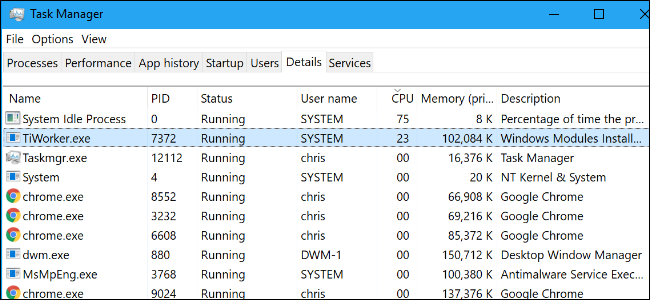 Windows Modules Installer Worker Windows 10 A