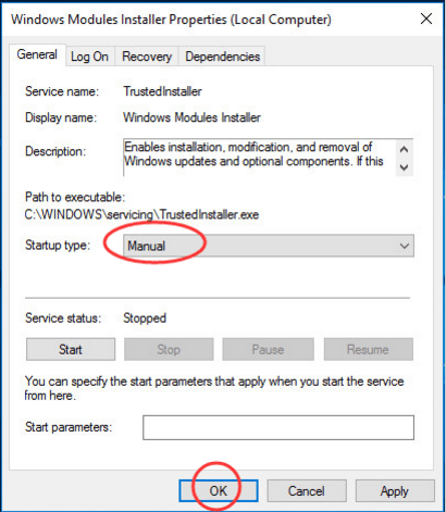 Windows Modules Installer Worker Windows 10 L