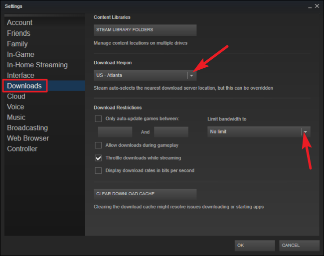 how to make steam download faster 5