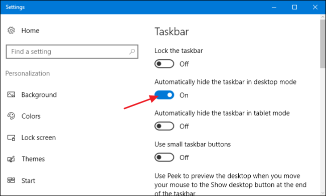 windows 10 taskbar won't hide in fullscreen 4