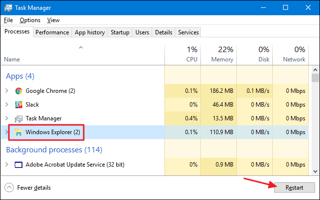 How to Restart Windows Explorer 3