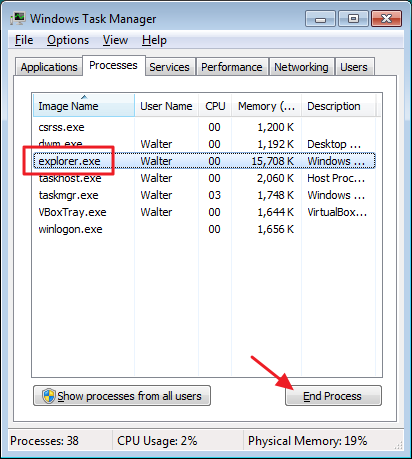 How to Restart Windows Explorer 5