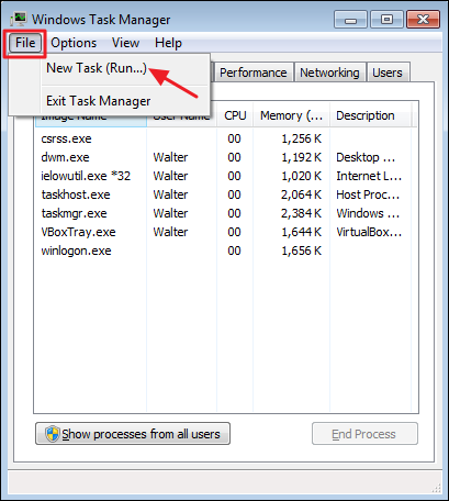 How to Restart Windows Explorer 7