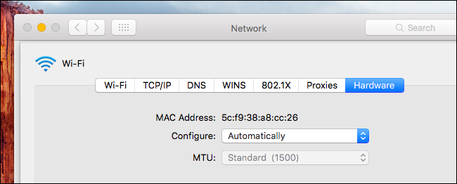 find device by MAC address 11