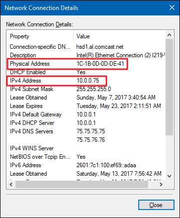 find device by MAC address 8