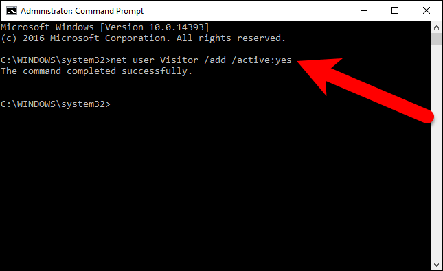 add guest account windows 10 3