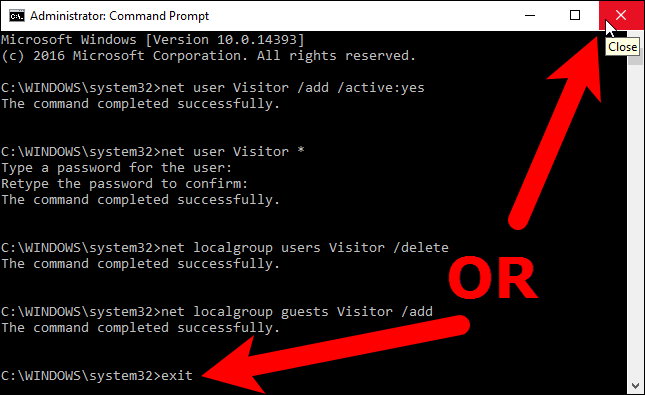 add guest account windows 10 7