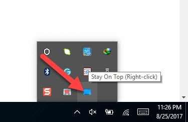 always on top windows 10 14