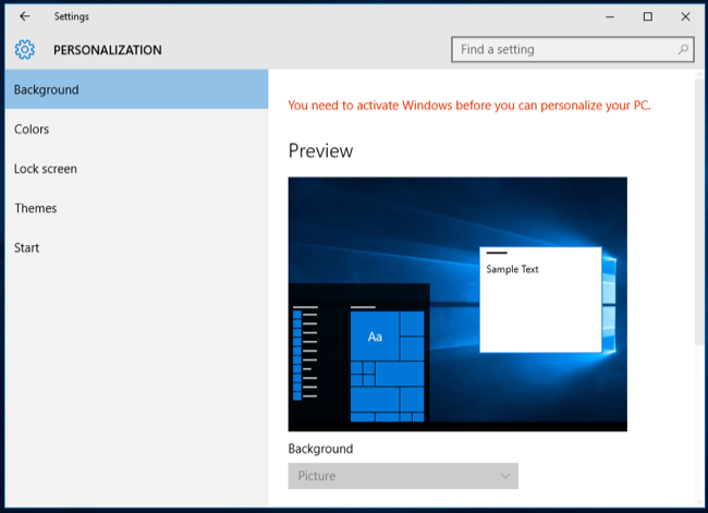 windows 10 without product key 4
