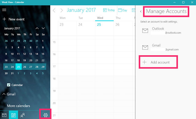 Google calendar app for windows 10 1