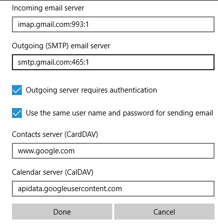 Google calendar app for windows 10 17