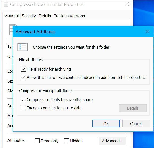 compress this drive to save disk space 1