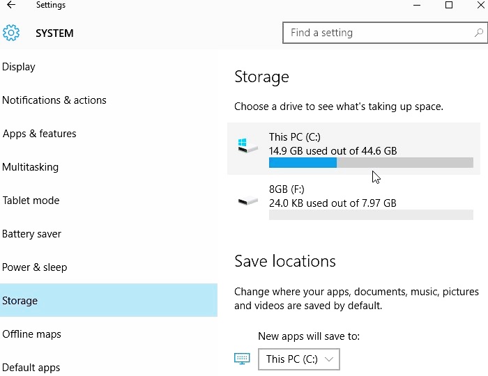 compress this drive to save disk space 12