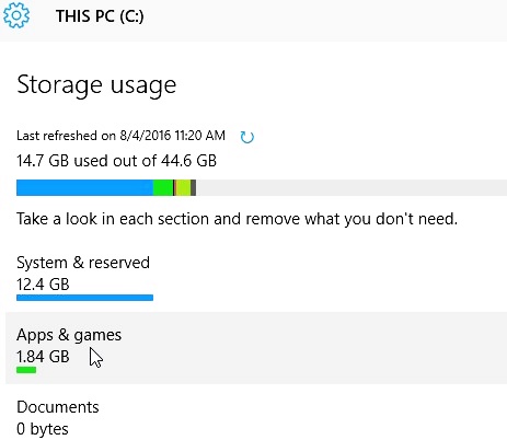 compress this drive to save disk space 13