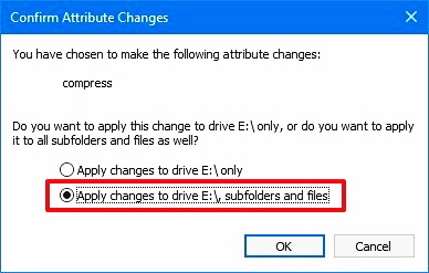 compress this drive to save disk space 9