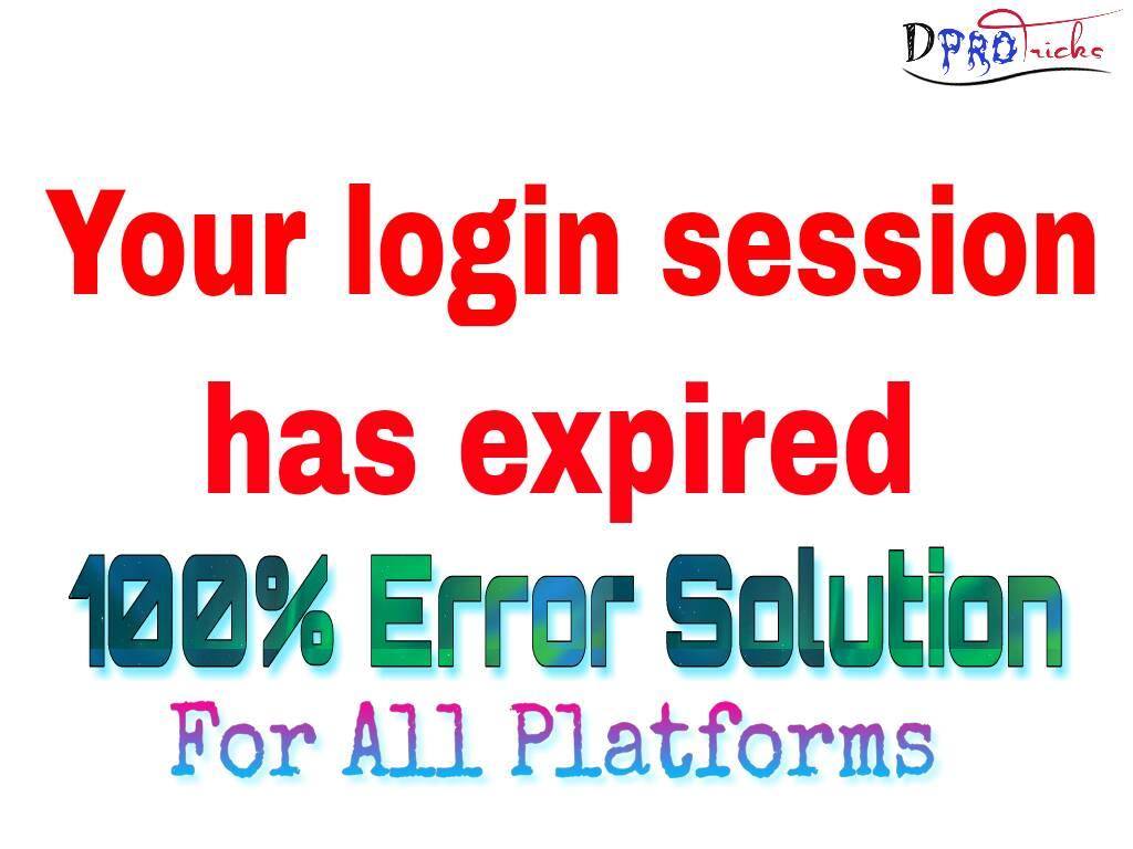 Your login session has expired