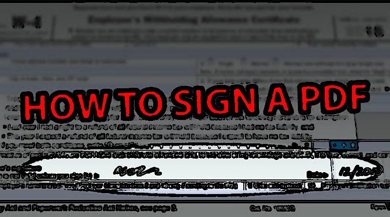 How to Sign a PDF